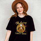 Thanksgiving Turkey Nurse - Thanksgiving Unisex Crewneck T-Shirt Sweatshirt Hoodie