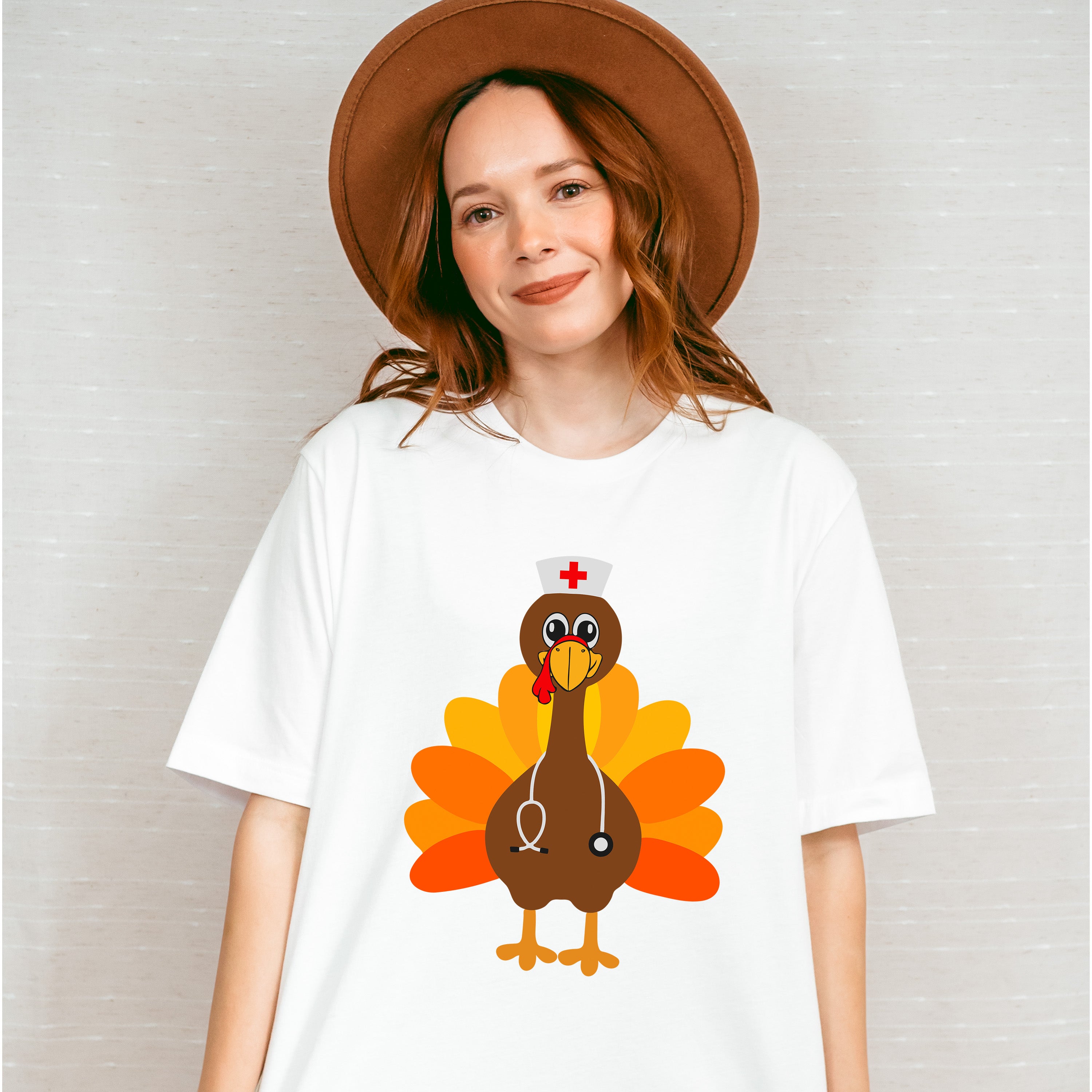 Nurse Turkey - Thanksgiving Unisex Crewneck T-Shirt Sweatshirt Hoodie