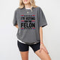 I'm Voting For The Felon Stars Design - Trump Theme Unisex Crewneck T-Shirt Sweatshirt Hoodie