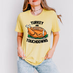 Turkey And Touchdowns - Thanksgiving Unisex Crewneck T-Shirt Sweatshirt Hoodie