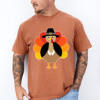 Turkey Fedora Gradient Design - Thanksgiving Unisex Crewneck T-Shirt Sweatshirt Hoodie