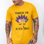 Thankful For My Turkeys Purple - Thanksgiving Unisex Crewneck T-Shirt Sweatshirt Hoodie