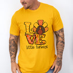 Love Little Turkeys Yellow And Orange - Thanksgiving Unisex Crewneck T-Shirt Sweatshirt Hoodie