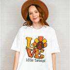 Love Little Turkeys Yellow And Orange - Thanksgiving Unisex Crewneck T-Shirt Sweatshirt Hoodie
