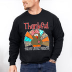 Thankful For My Little Turkeys Heart - Thanksgiving Unisex Crewneck T-Shirt Sweatshirt Hoodie