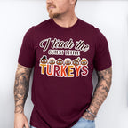 I Teach The Cutest Little Turkey - Thanksgiving Unisex Crewneck T-Shirt Sweatshirt Hoodie