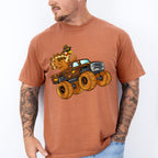 Turkey Monster Truck - Thanksgiving Unisex Crewneck T-Shirt Sweatshirt Hoodie