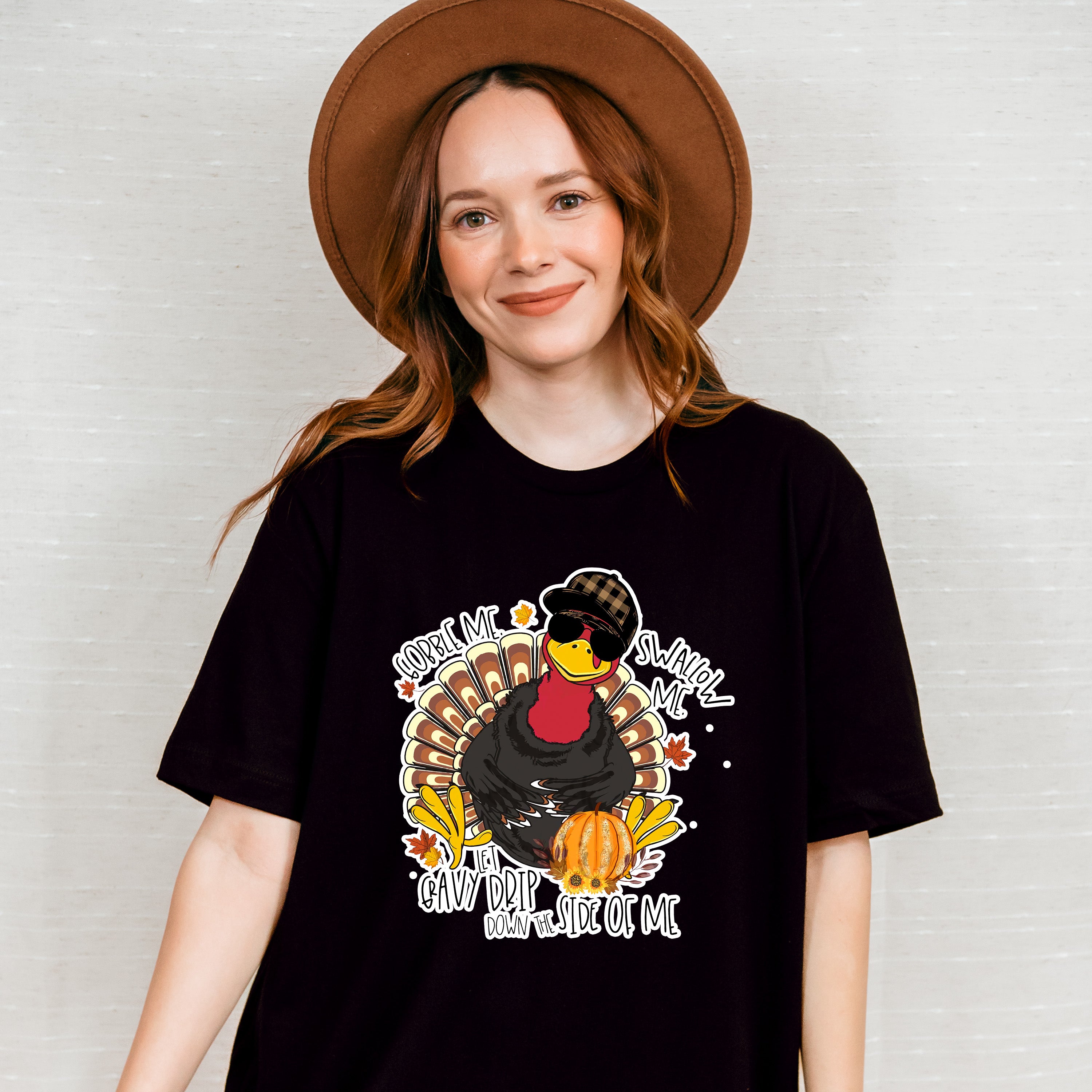 Gobble Me Swallow Me - Thanksgiving Unisex Crewneck T-Shirt Sweatshirt Hoodie