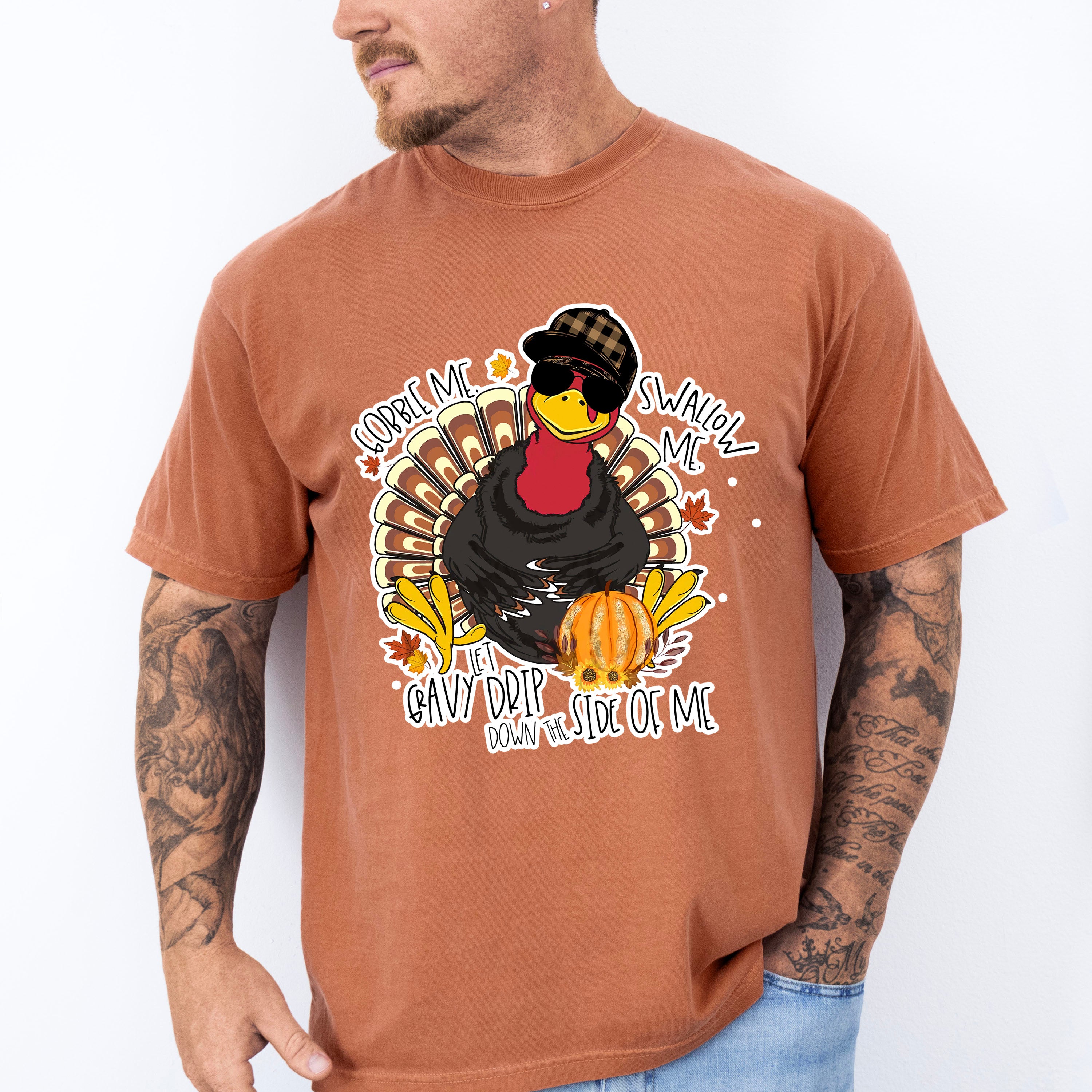 Gobble Me Swallow Me - Thanksgiving Unisex Crewneck T-Shirt Sweatshirt Hoodie