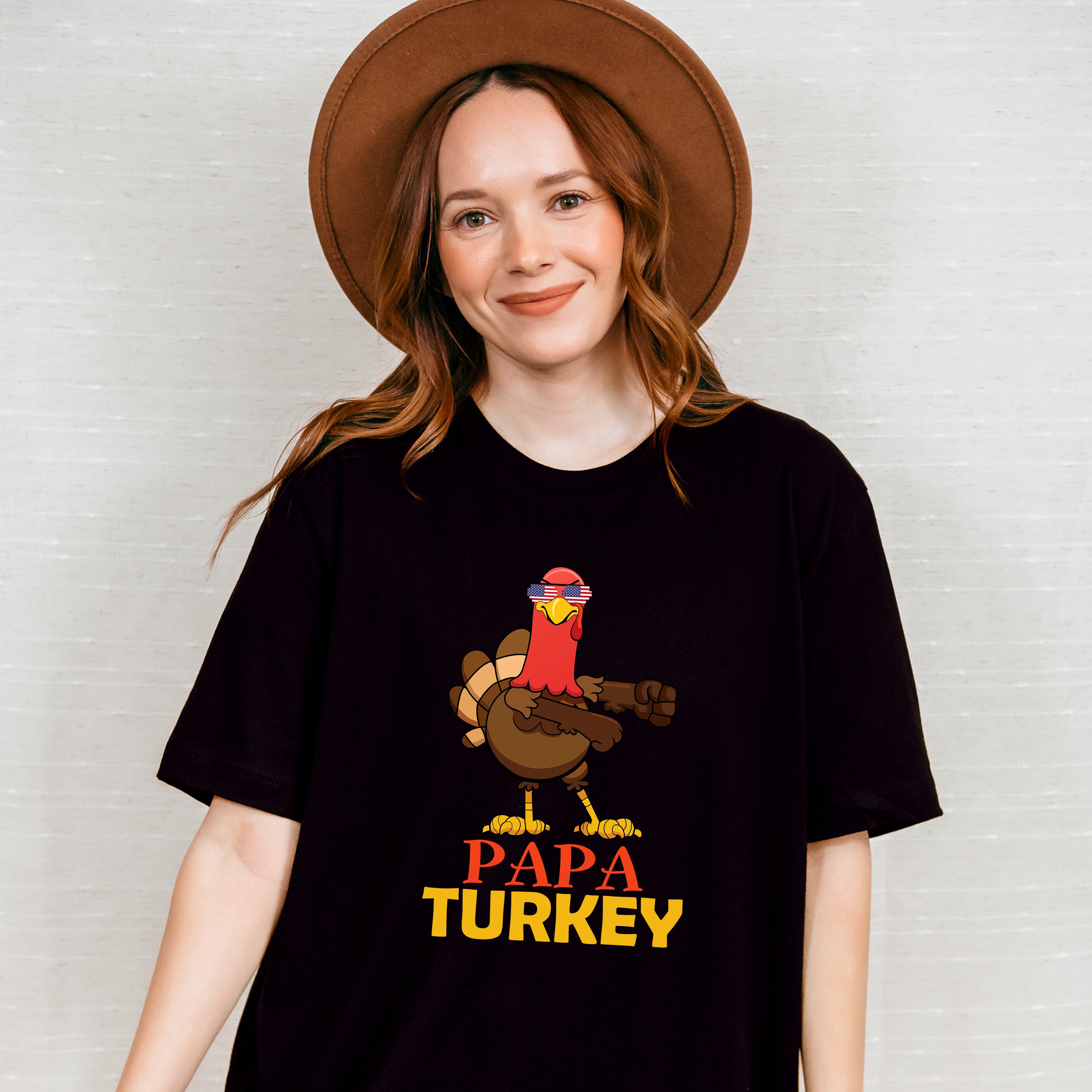 Papa Turkey - Thanksgiving Unisex Crewneck T-Shirt Sweatshirt Hoodie