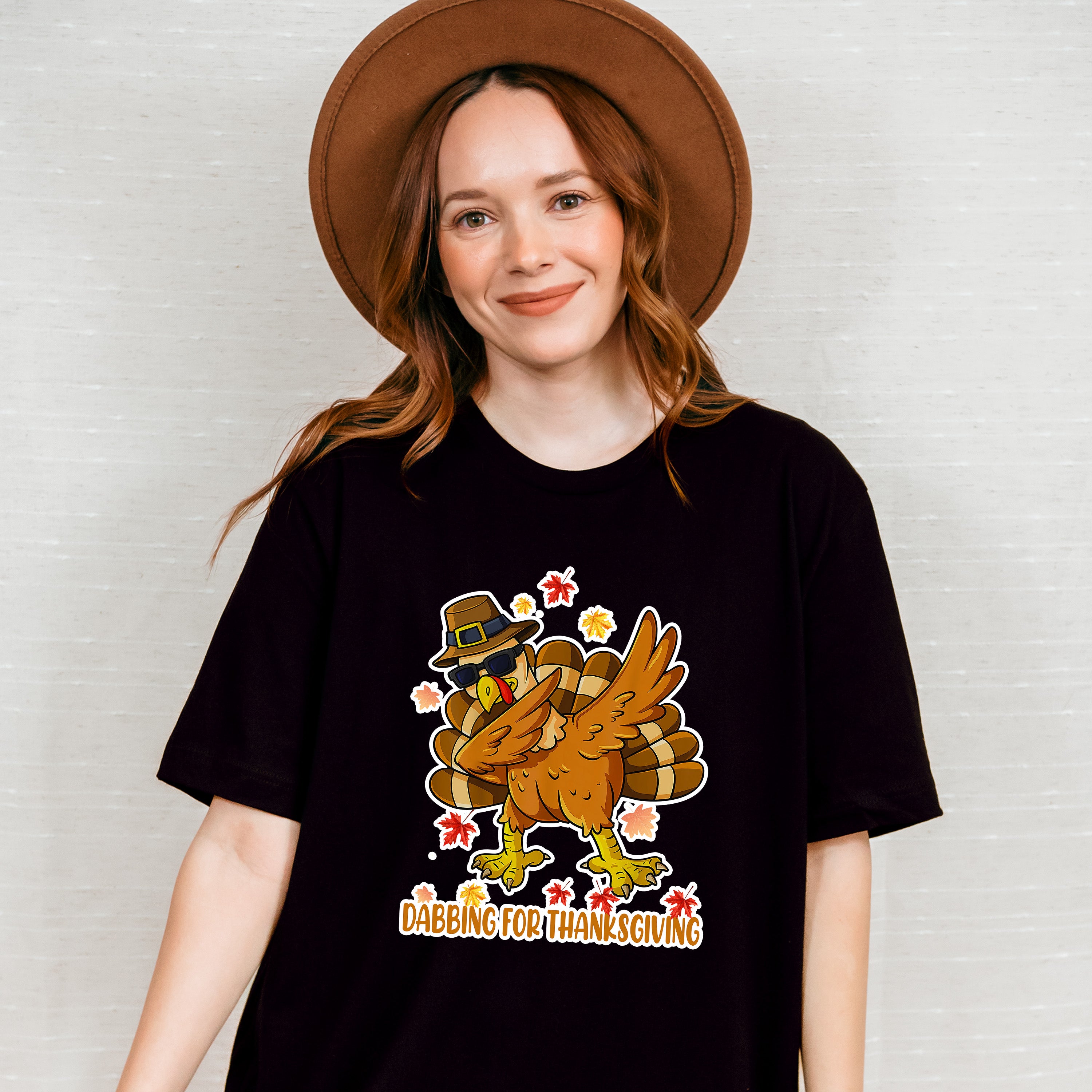 Dabbing For Thanksgiving - Thanksgiving Unisex Crewneck T-Shirt Sweatshirt Hoodie