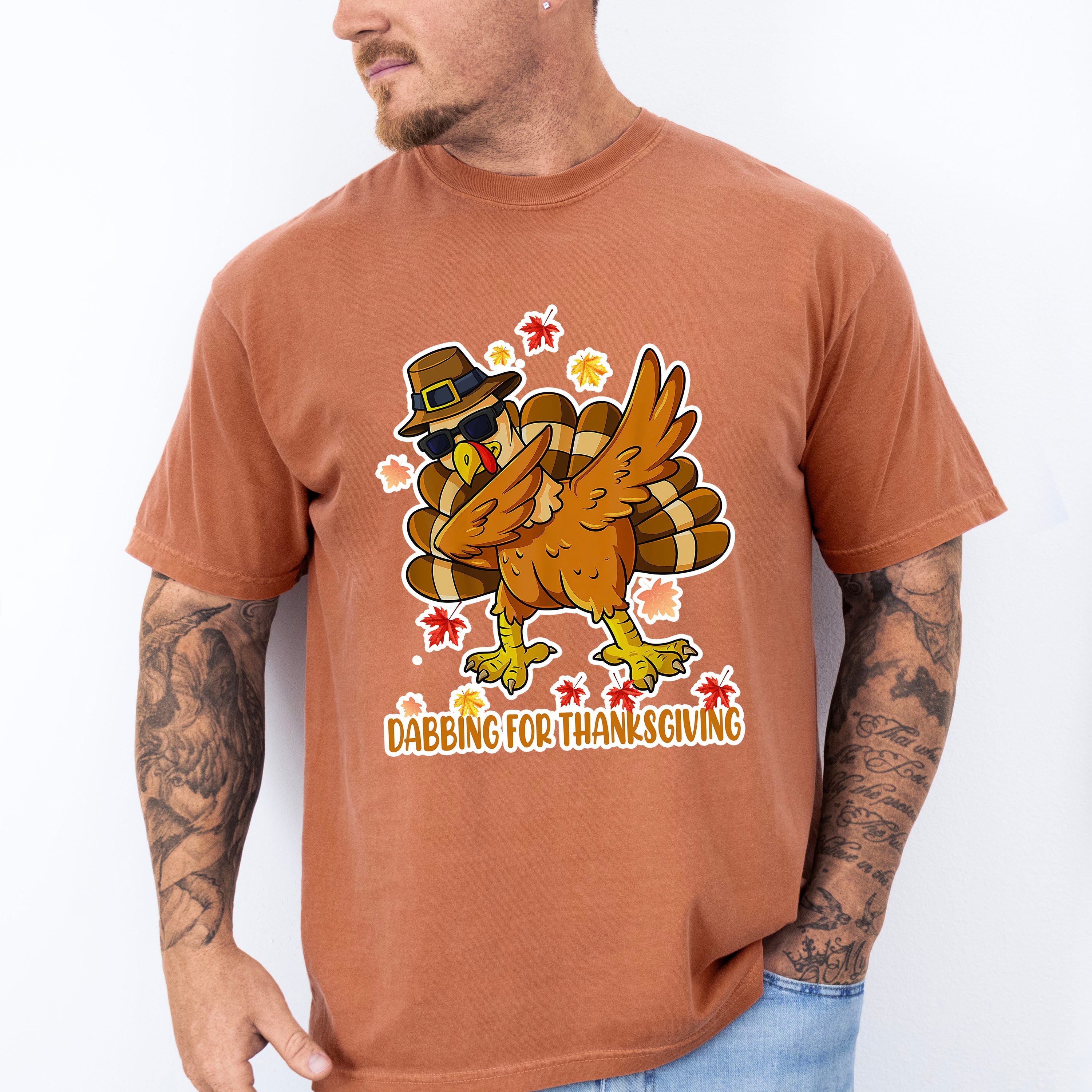 Dabbing For Thanksgiving - Thanksgiving Unisex Crewneck T-Shirt Sweatshirt Hoodie