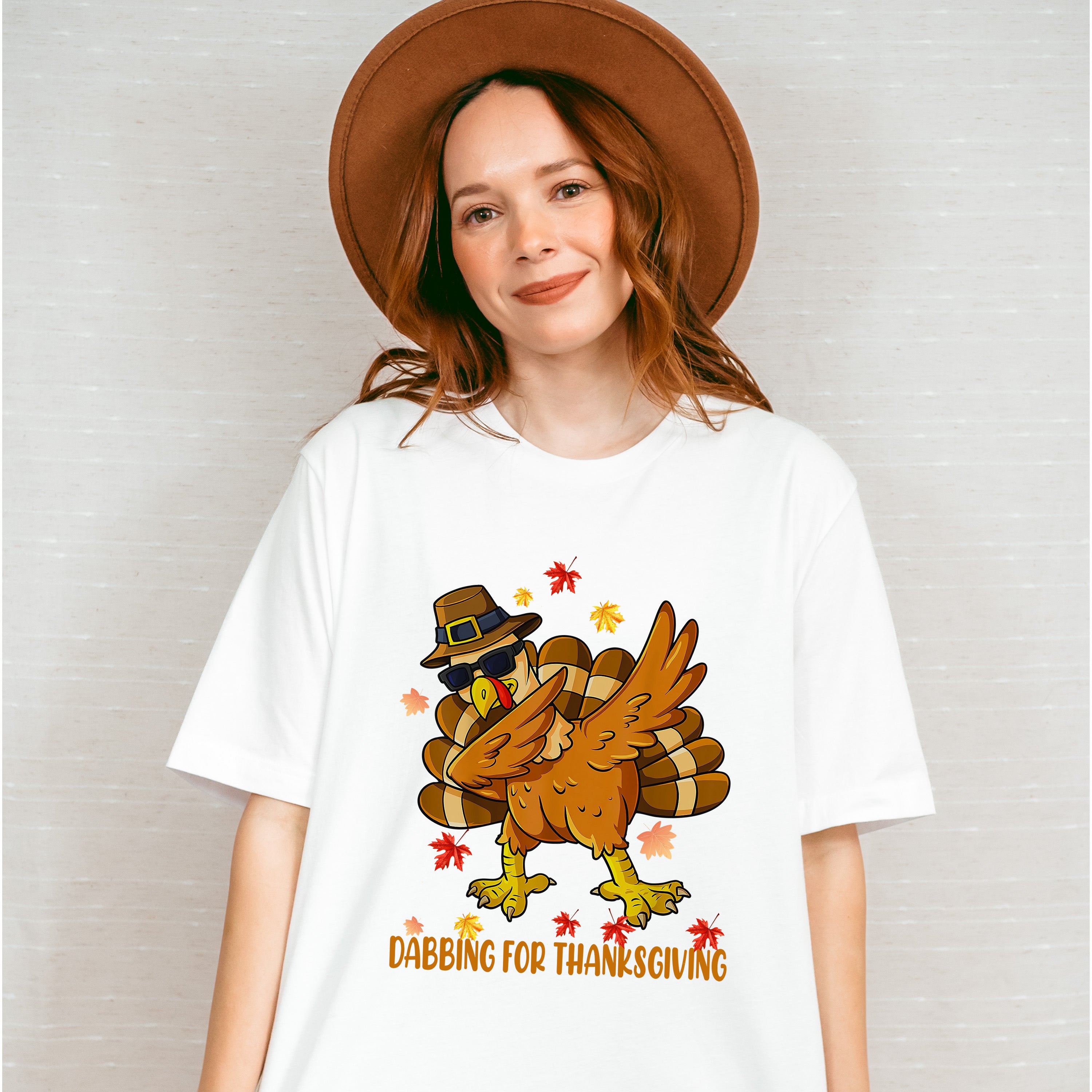 Dabbing For Thanksgiving - Thanksgiving Unisex Crewneck T-Shirt Sweatshirt Hoodie