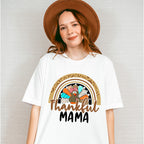 Thankful Mama Rainbow - Thanksgiving Unisex Crewneck T-Shirt Sweatshirt Hoodie