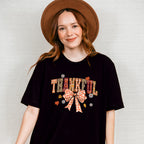 Thankful Orange Ribbon - Thanksgiving Unisex Crewneck T-Shirt Sweatshirt Hoodie