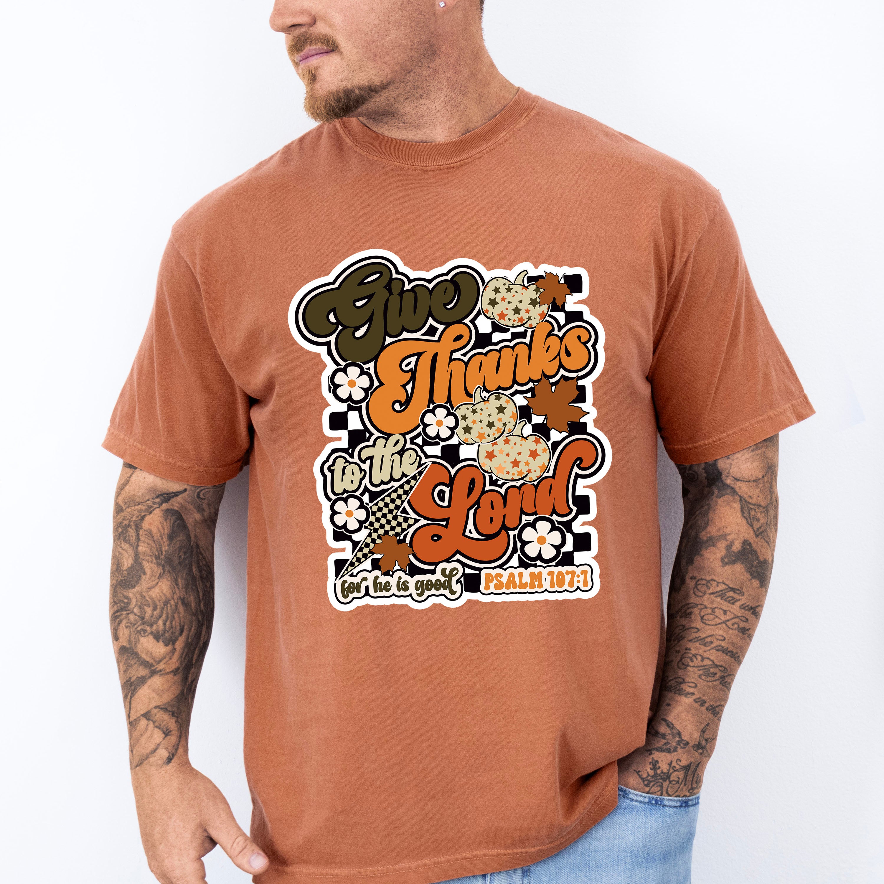 Give Thanks To The Lord - Thanksgiving Unisex Crewneck T-Shirt Sweatshirt Hoodie