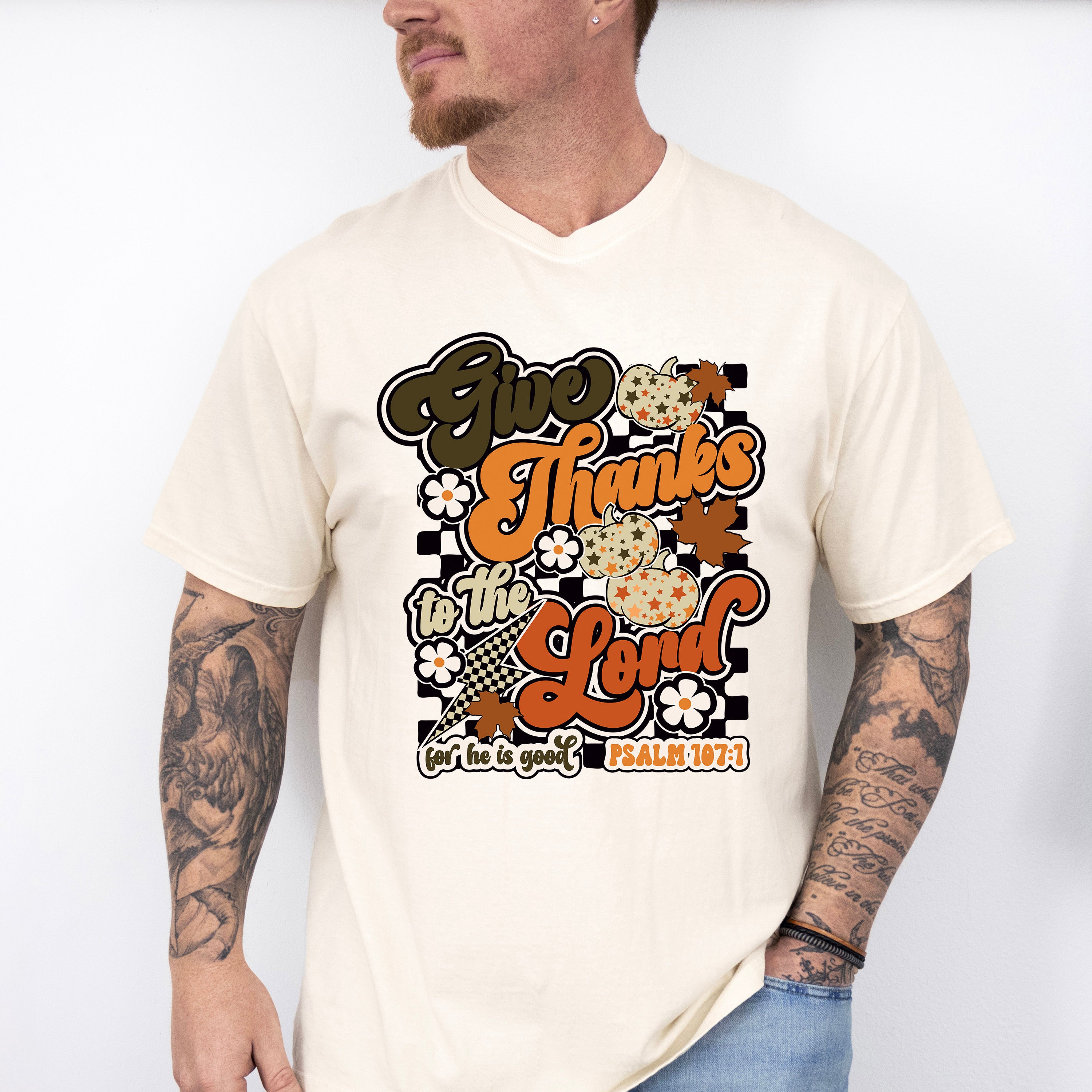 Give Thanks To The Lord - Thanksgiving Unisex Crewneck T-Shirt Sweatshirt Hoodie