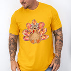 Cute Turkey Design - Thanksgiving Unisex Crewneck T-Shirt Sweatshirt Hoodie