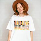 Thanksgiving Checkered - Thanksgiving Unisex Crewneck T-Shirt Sweatshirt Hoodie