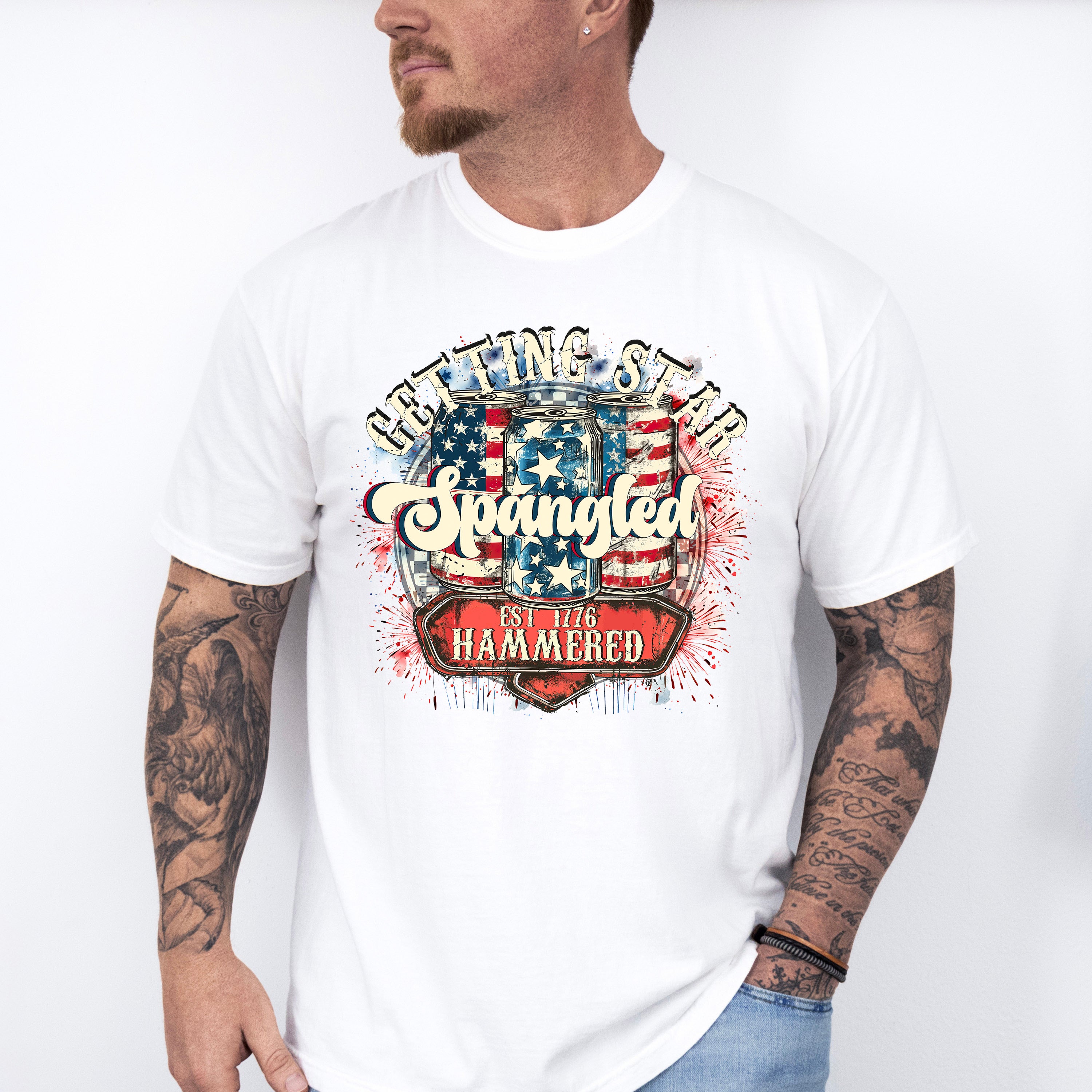 Getting Star Spangled - 4th Of July Unisex Crewneck T-Shirt Sweatshirt Hoodie