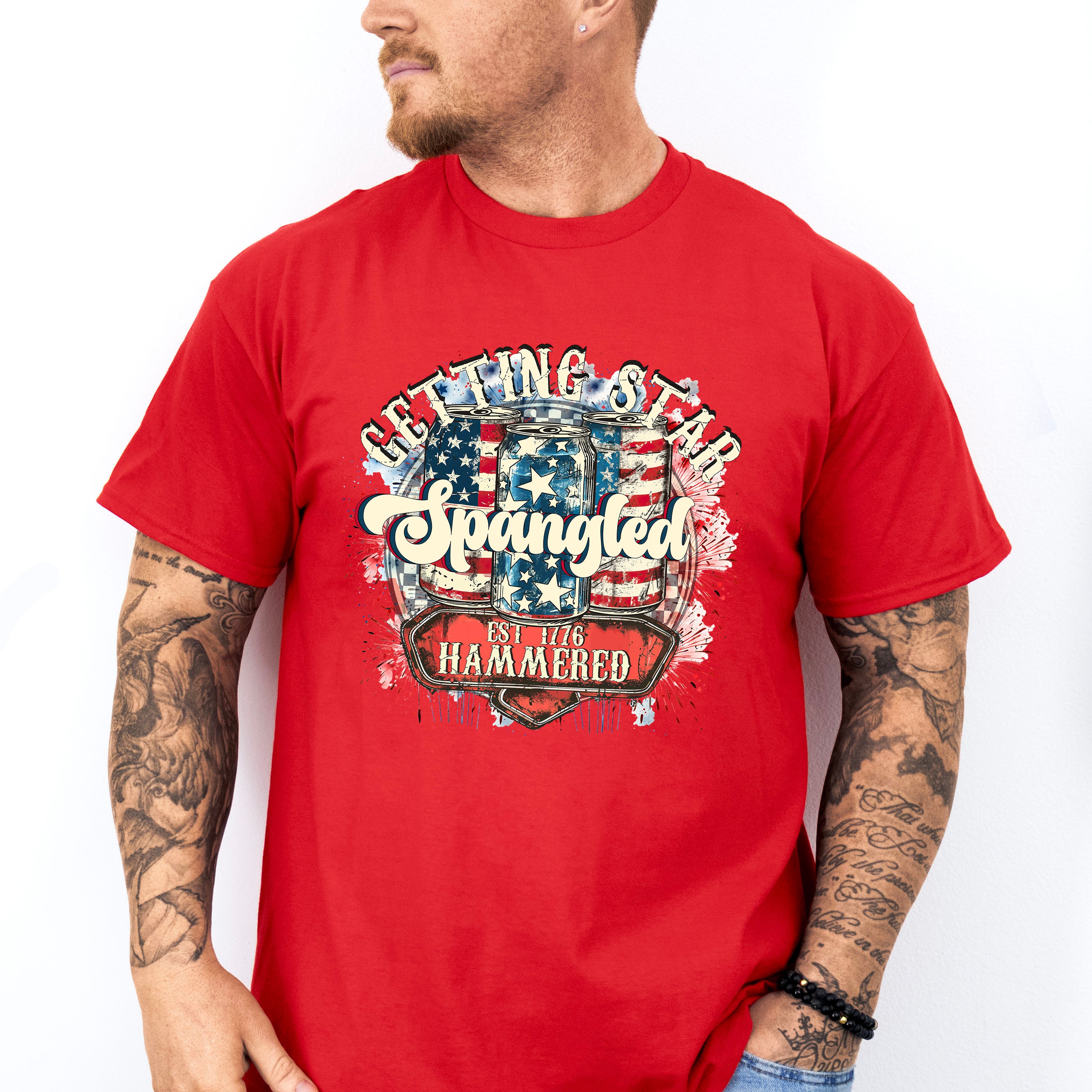 America Ribbon 4Th Of July Unisex Crewneck T-Shirt Sweatshirt Hoodie