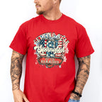 America Ribbon 4Th Of July Unisex Crewneck T-Shirt Sweatshirt Hoodie