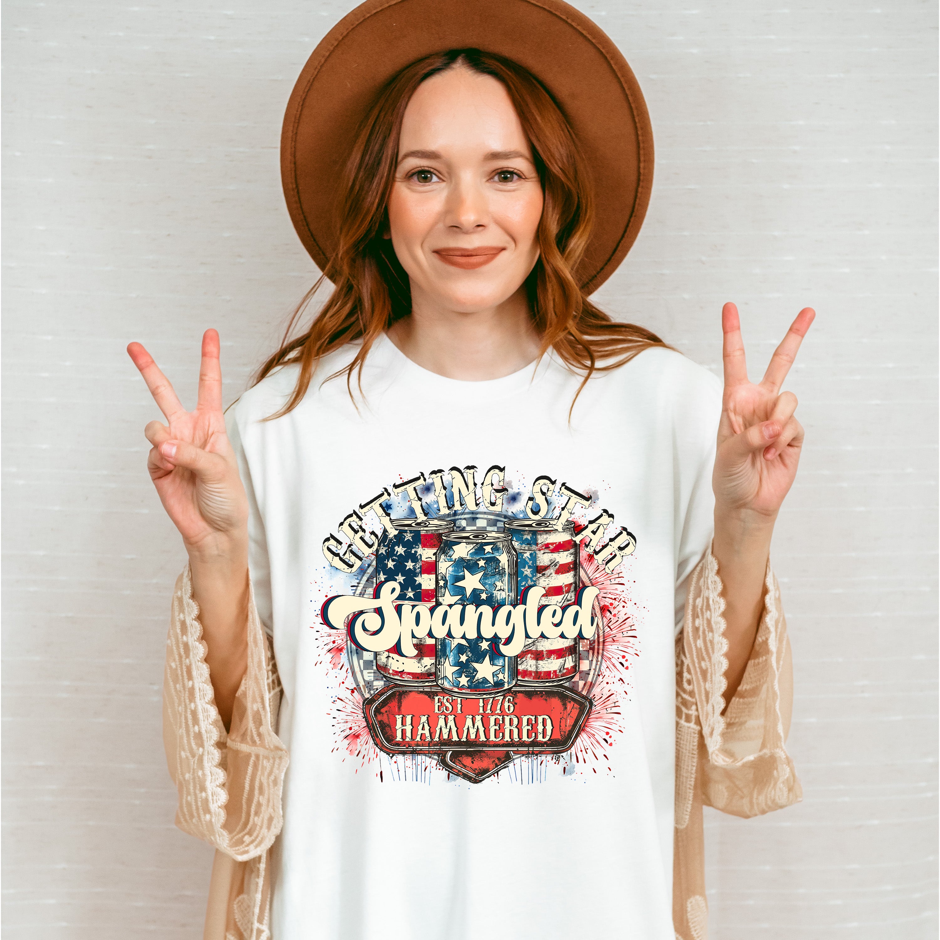 America Ribbon 4Th Of July Unisex Crewneck T-Shirt Sweatshirt Hoodie