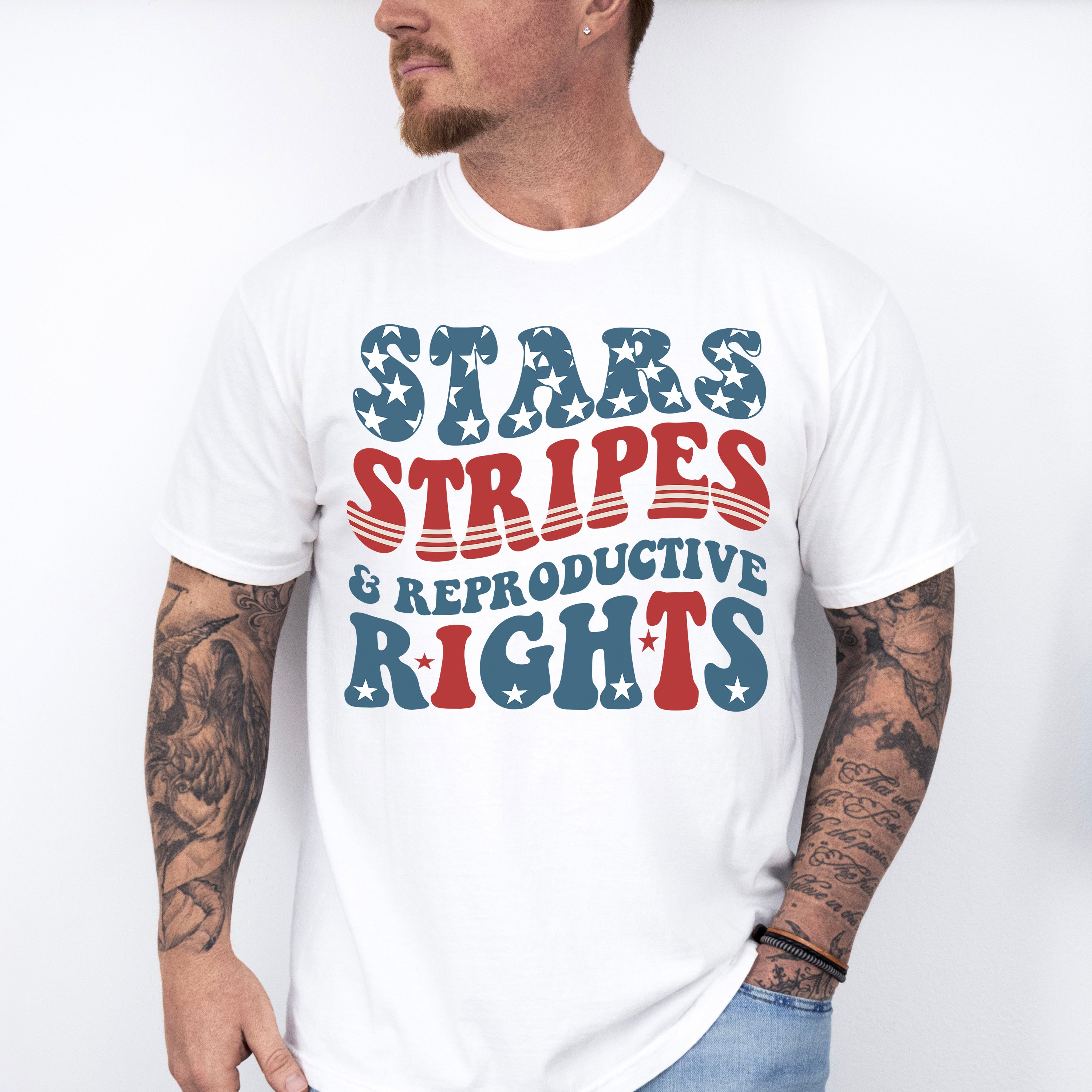 America Ribbon 4Th Of July Unisex Crewneck T-Shirt Sweatshirt Hoodie