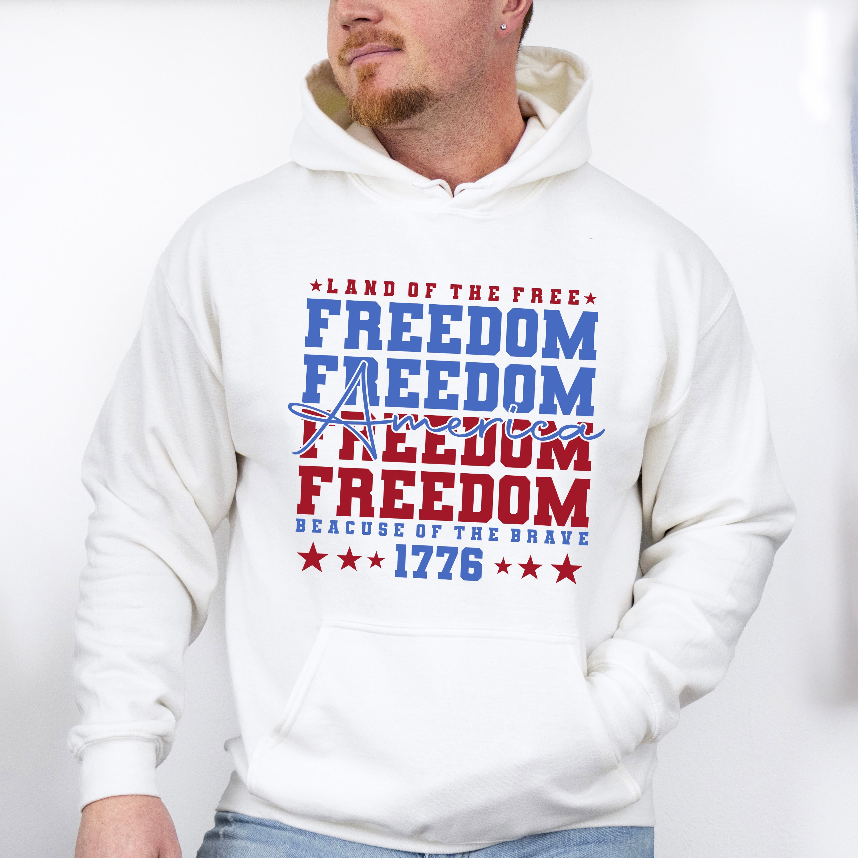 America Ribbon 4Th Of July Unisex Crewneck T-Shirt Sweatshirt Hoodie