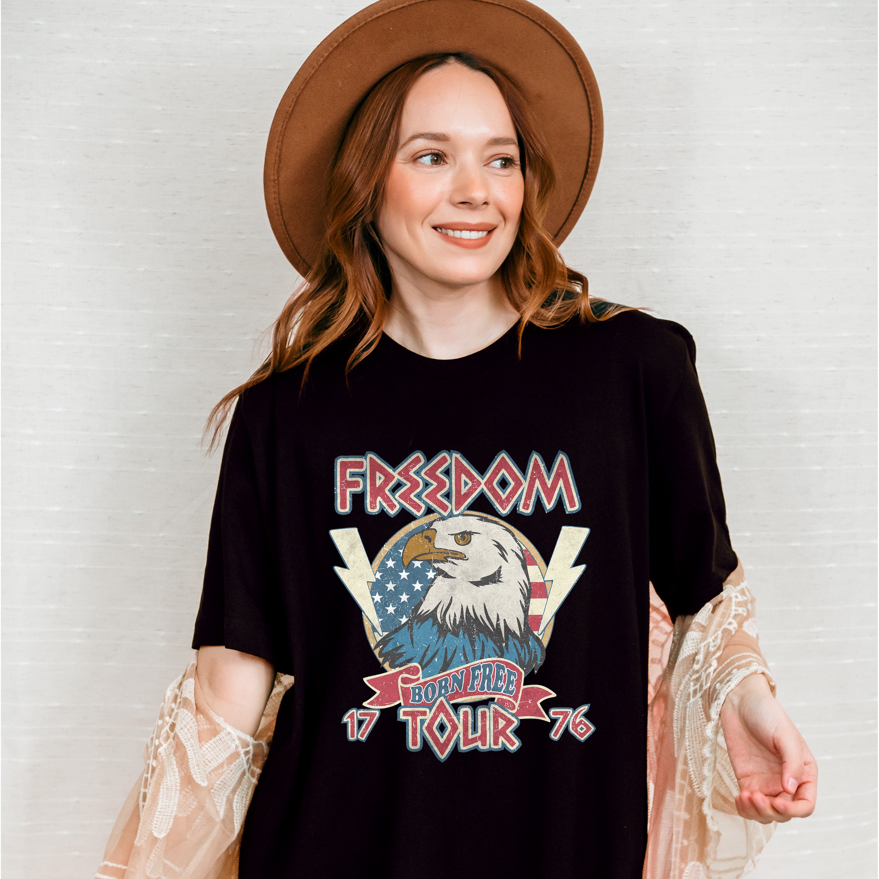 America Ribbon 4Th Of July Unisex Crewneck T-Shirt Sweatshirt Hoodie