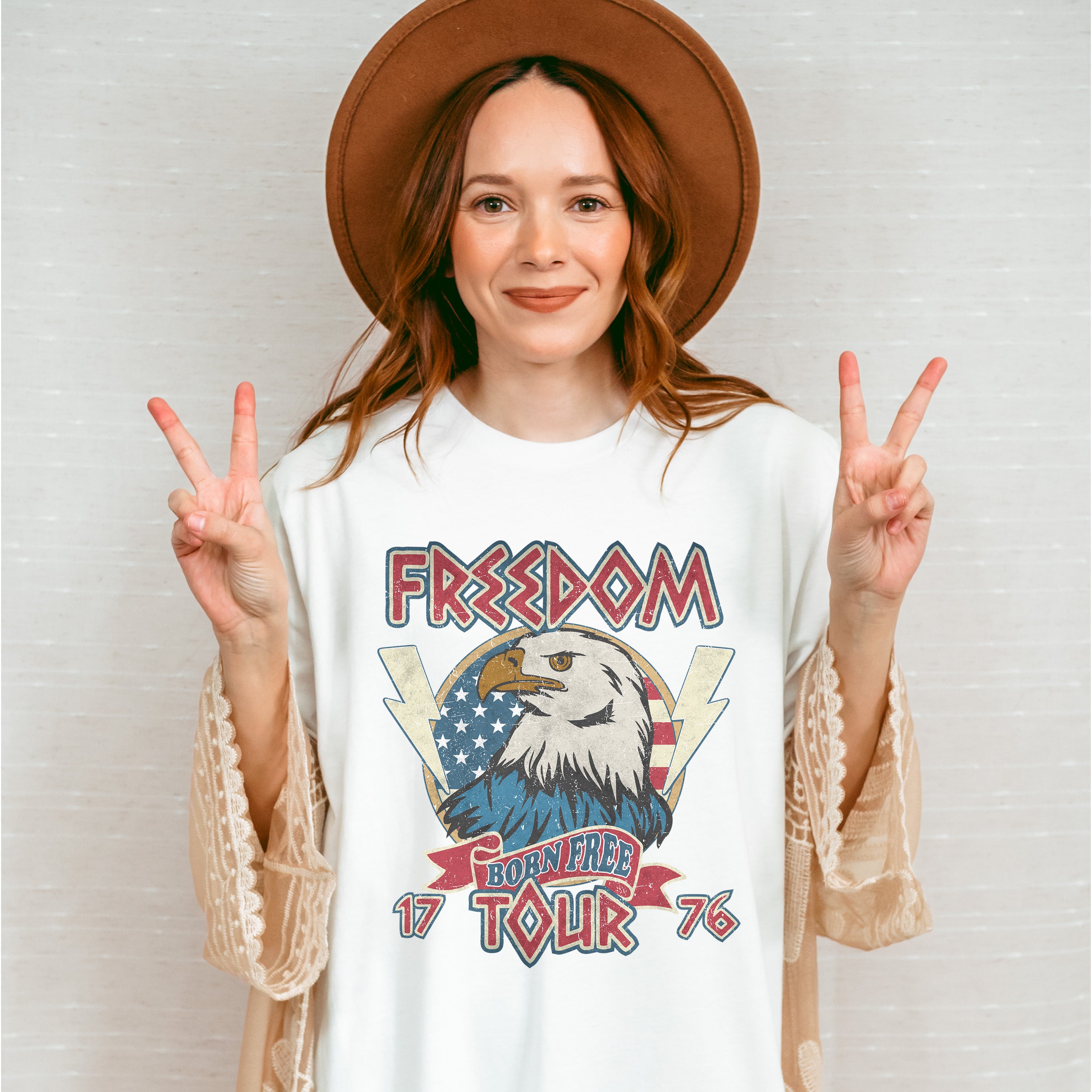 America Ribbon 4Th Of July Unisex Crewneck T-Shirt Sweatshirt Hoodie