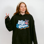 Stars And Stripes Blue Design - 4th Of July Unisex Crewneck T-Shirt Sweatshirt Hoodie