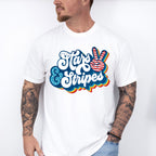 Stars And Stripes Blue Design - 4th Of July Unisex Crewneck T-Shirt Sweatshirt Hoodie