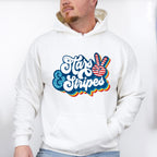 America Ribbon 4Th Of July Unisex Crewneck T-Shirt Sweatshirt Hoodie