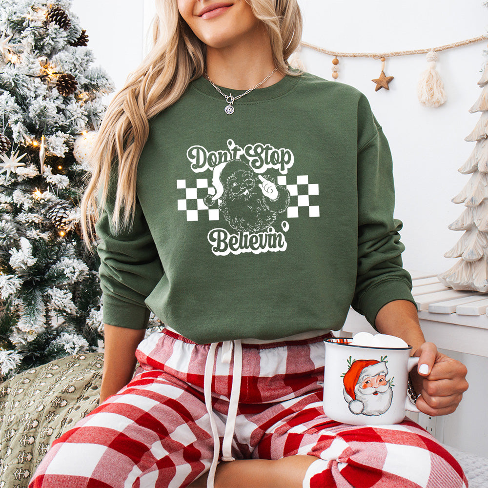 Don't Stop Believin' - Christmas Unisex Crewneck T-Shirt Sweatshirt Hoodie