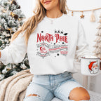 North Pole Hot Chocolate - Christmas Unisex Crewneck T-Shirt Sweatshirt Hoodie