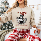It's Fine Everything Is Fine - Christmas Unisex Crewneck T-Shirt Sweatshirt Hoodie