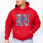 America Ribbon 4Th Of July Unisex Crewneck T-Shirt Sweatshirt Hoodie