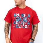 America Ribbon 4Th Of July Unisex Crewneck T-Shirt Sweatshirt Hoodie