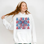 America Ribbon 4Th Of July Unisex Crewneck T-Shirt Sweatshirt Hoodie