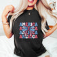 America Ribbon 4Th Of July Unisex Crewneck T-Shirt Sweatshirt Hoodie