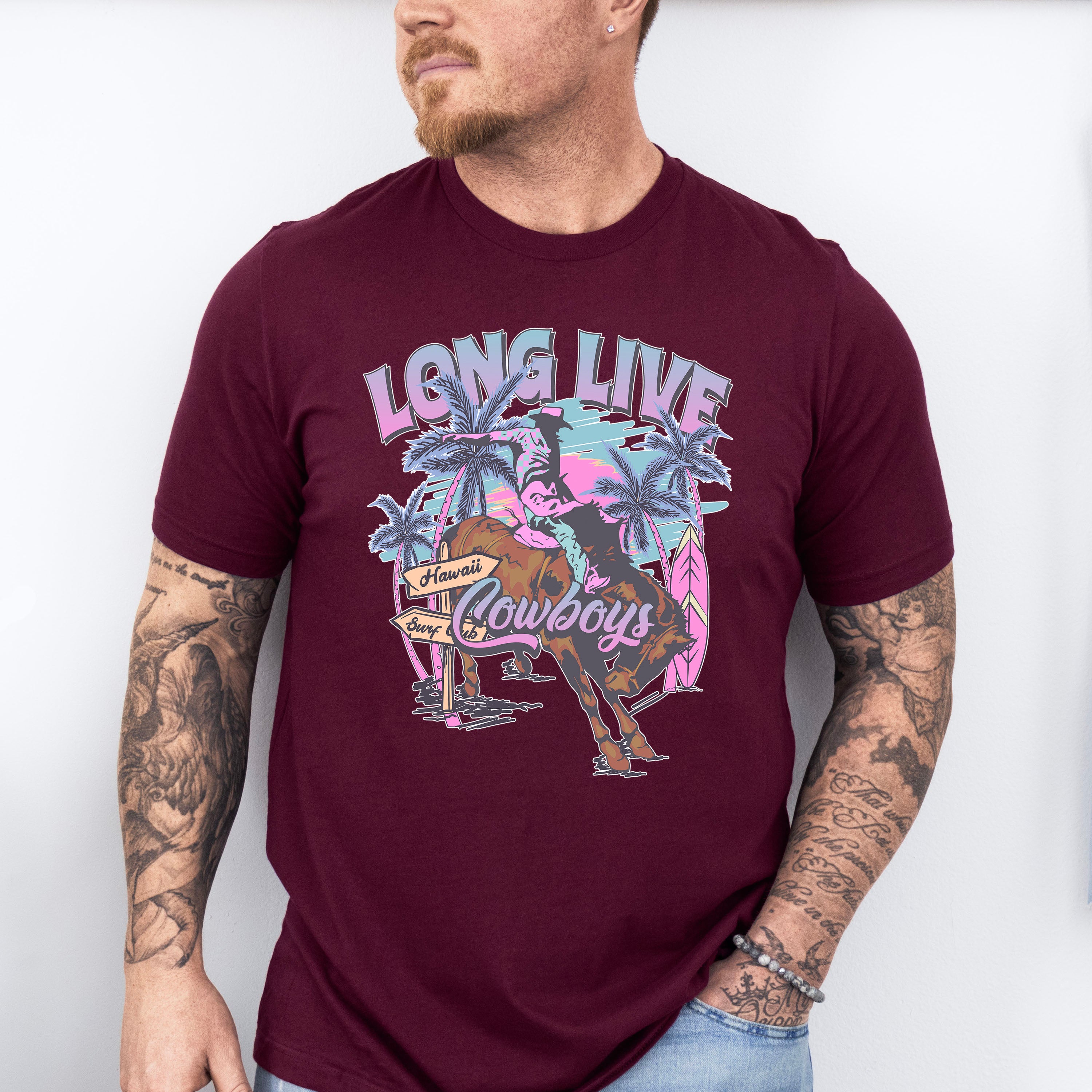 Long Live Cowboys - Western Unisex Crewneck T-Shirt Sweatshirt Hoodie