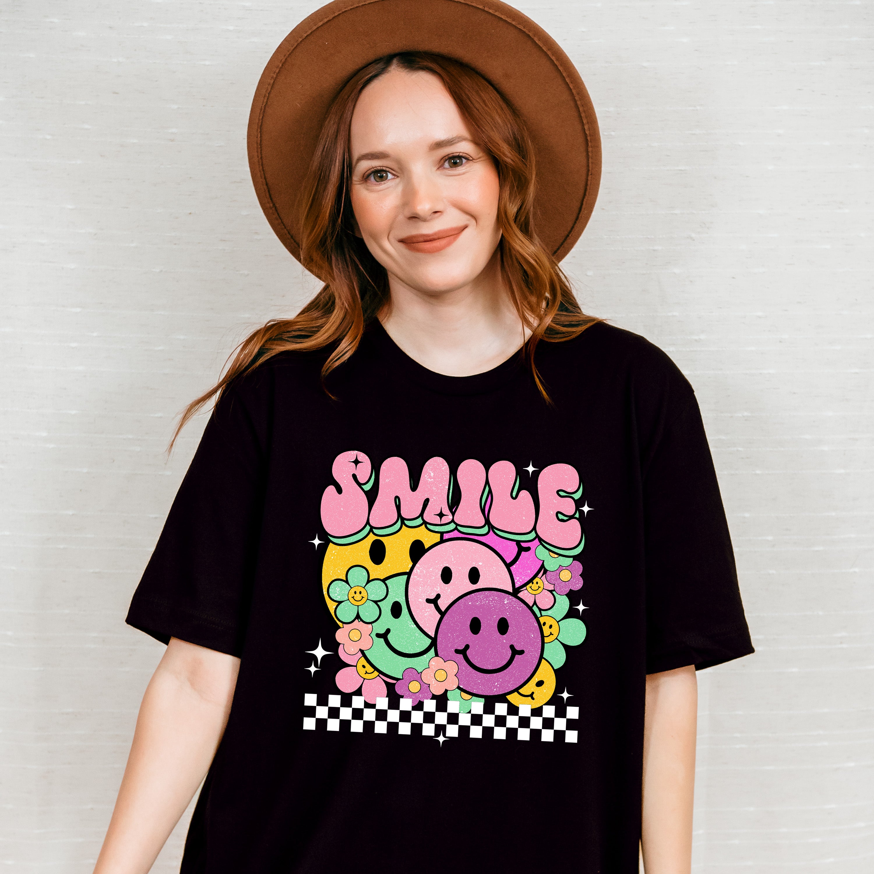 Smile Colorful Smileys - Good Vibes Unisex Crewneck T-Shirt Sweatshirt Hoodie