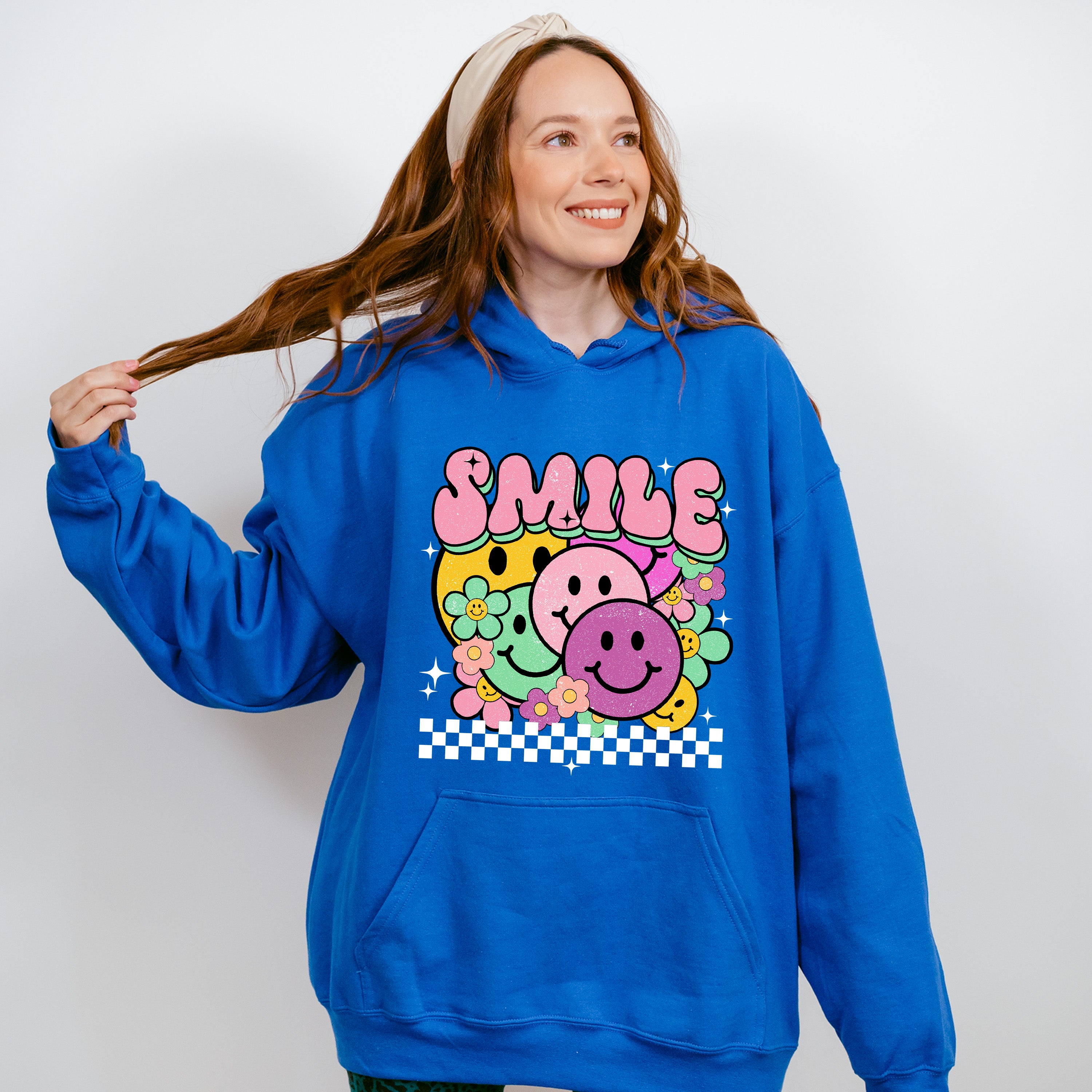 Smile Colorful Smileys - Good Vibes Unisex Crewneck T-Shirt Sweatshirt Hoodie