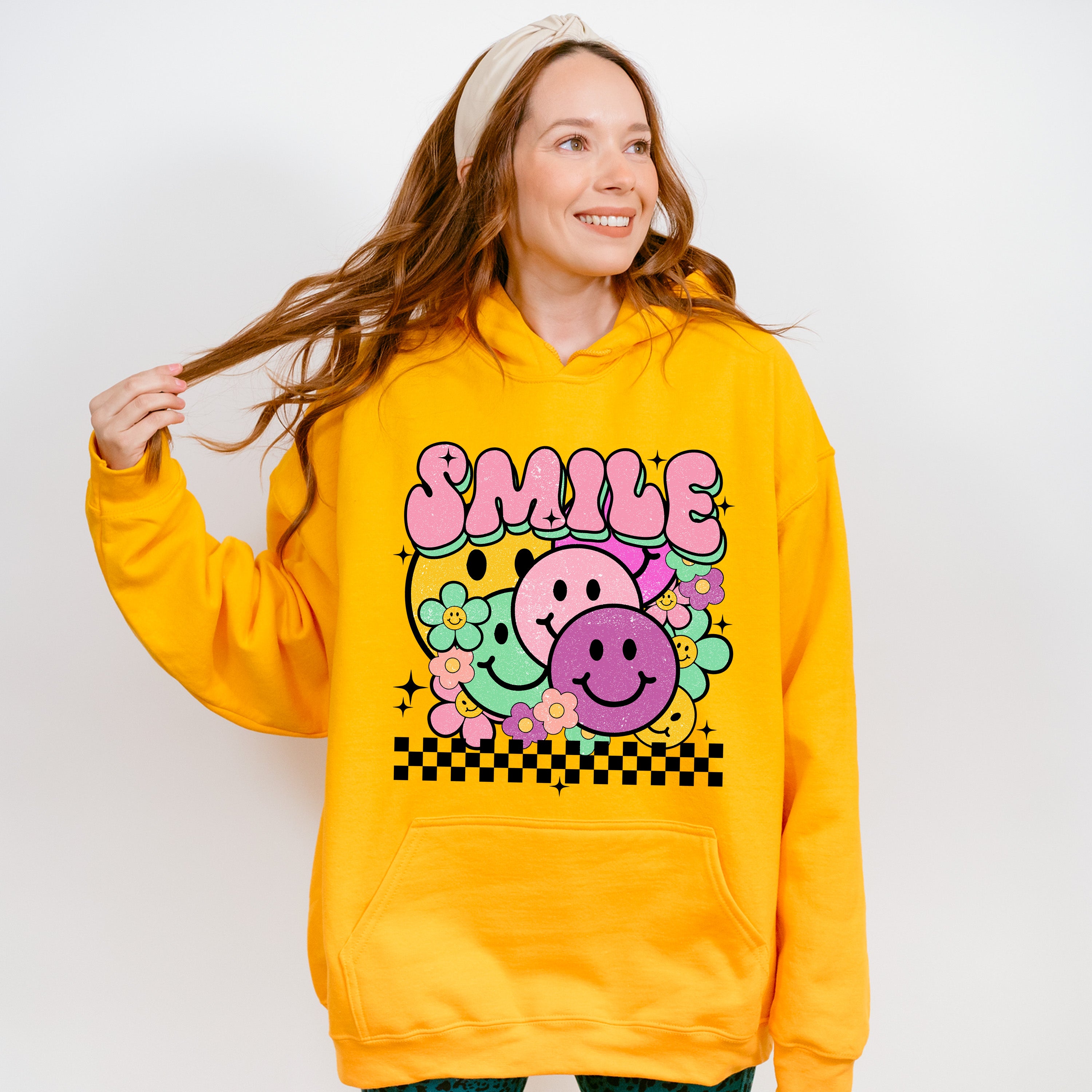 Smile Colorful Smileys - Good Vibes Unisex Crewneck T-Shirt Sweatshirt Hoodie