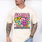 Smile Colorful Smileys - Good Vibes Unisex Crewneck T-Shirt Sweatshirt Hoodie