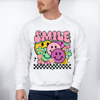 Smile Colorful Smileys - Good Vibes Unisex Crewneck T-Shirt Sweatshirt Hoodie