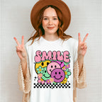 Smile Colorful Smileys - Good Vibes Unisex Crewneck T-Shirt Sweatshirt Hoodie