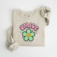 Smile Colorful Flower Design - Good Vibes Unisex Crewneck T-Shirt Sweatshirt Hoodie