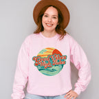 Good Vibes High Tides Circular Design - Good Vibes Unisex Crewneck T-Shirt Sweatshirt Hoodie